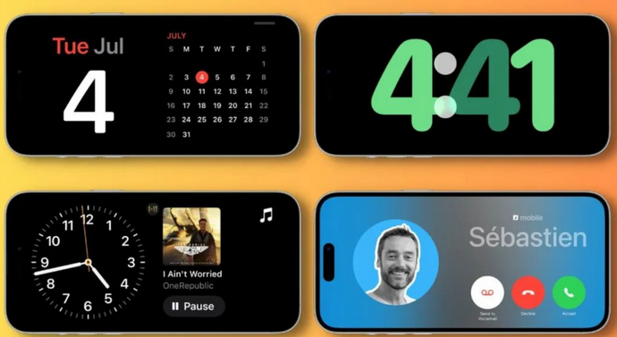 肃南苹果手机维修分享iOS17横屏充电待机显示有什么好处 
