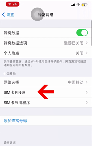 肃南苹果14维修网分享如何给iPhone14的SIM卡设置密码 