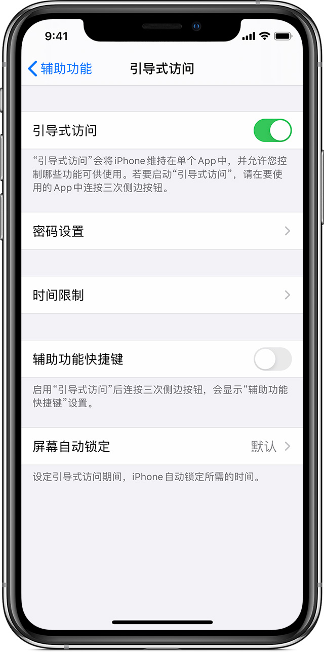 肃南苹果手机维修分享如何在 iPhone 上退出引导式访问 