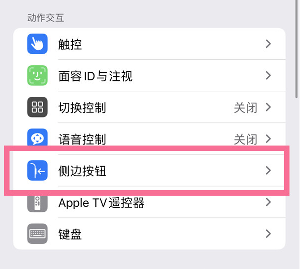 肃南苹果14维修店分享iPhone14 Plus侧键双击下载功能关闭方法 